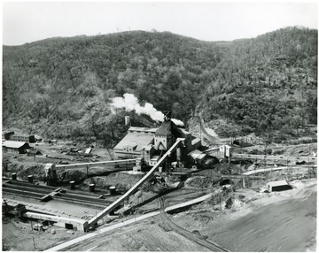 Scenic view of the Harmar mine facilities.