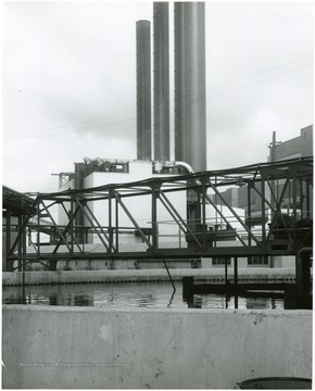 C.E.T. Drying Plant. Storage Pool in foreground.