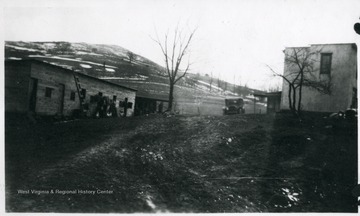 Car parked beside the barracks in Carolina, W. Va.