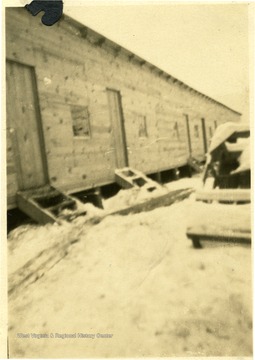 Outside of barracks in Flemington, W. Va.