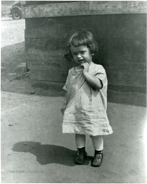 Picture of a child dressed for Sunday School.