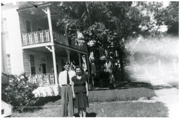 Luella Digit (worker at Scott's Run) and husband 1936-1938.