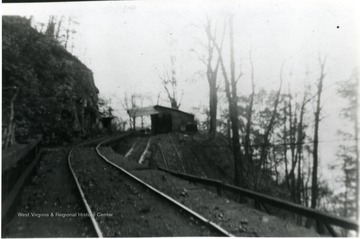 Building along a railroad.