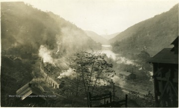 View of coke ovens and surrounding buildings.