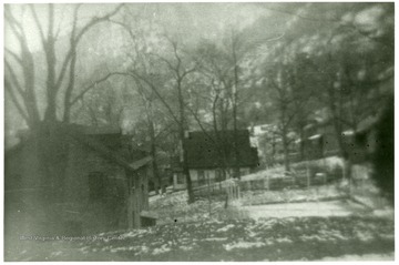 Mine foreman's house and surrounding buildings.