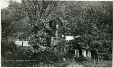 Laundry is hanging on the line outside of the dwellings for African-American miners at Fire Creek, W. Va.