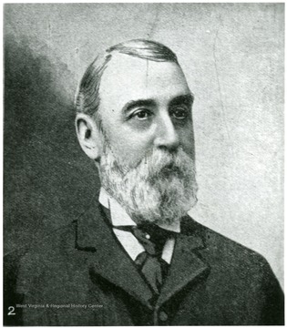 A portrait of E.B. Thomas, Chairman of the Erie Board, during the Anthracite Strike, 1902.