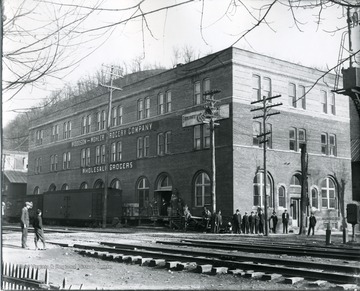 Right angled view of the Woodson - Mohler Grocery Co. wholesale Grocers building  in Alderson W. Va.