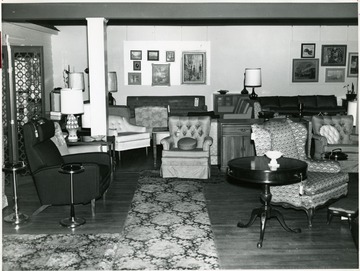 Home furnishings for sale inside the Beckley Hardware and Supply Company.