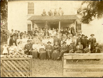 A group portrait of the Prince Family members who attended the last reunion at Beckley, West Virginia in 1910. See Beckley, USA by Harlow Warren, page 402 for identification.