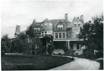 Front view of the H. G. Davis house in Elkins, W. Va.