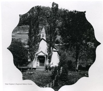 Front view of the Helvetia Church.