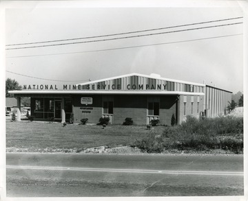 The front of the National Mine Service Company in Morgantown, West Virginia. 