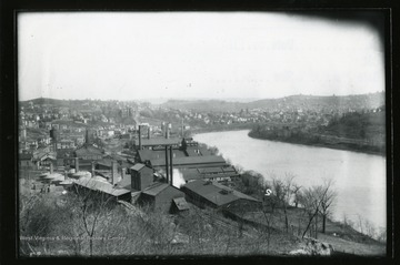 Several buildings at the Seneca Glass Company in Morgantown, West Virginia.