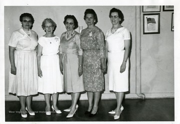 Five State Officers of the Catholic Daughters of America pose for a group portrait.