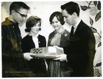 First three people in photo:  Rick Albrink, Cindy Chivers (now Heiskell), and Charlotte Cain. 