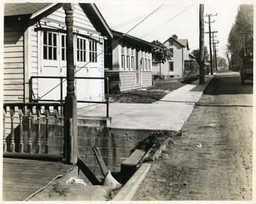 A view of houses on University Avenue.