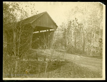 A view of Robinson Run Bridge located in Eagle District, Harrison County, near Lumberport, West Virginia.