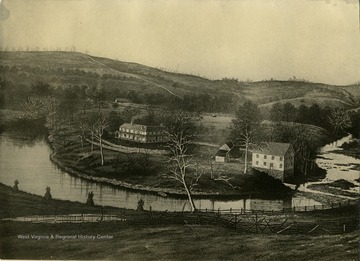 A drawing of Jackson's Mill 'prepared for the Adv. Department of Standard Oil, New Jersey 1923.'