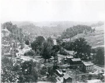 Aerial view of the oil field in Ritchie County.