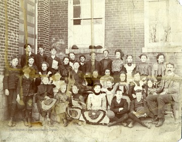 'Irene Burchineal Manear last on third row right.'