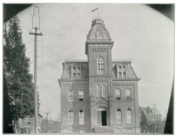 View of University Hall, now called Woodburn Hall, West Virginia University.