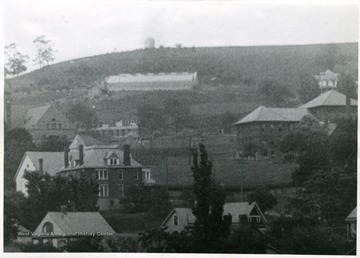 The University Observatory is seen on the crest of the hill over looking the campus.