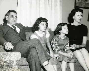 Portrait of the Caruso family.