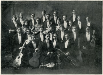 Club members posing with their instruments.