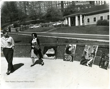 The building on right in the direct background is the old cafeteria.