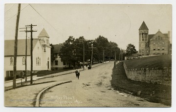 Looking towards WVU campus.