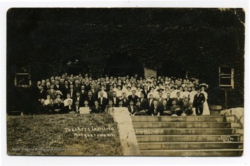 In front of Stewart Hall; August 30 to September 3, 1909.