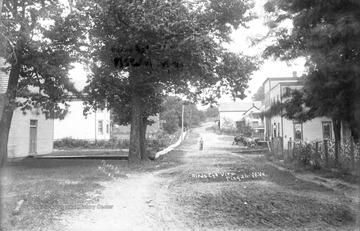 "Birdseye View" of main street  Pisgah.