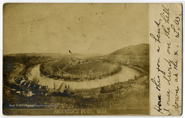 A view of Anderson's Bend from a hill top.