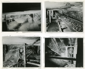 '1. Tractor Trailer Unit over Dump. 2. Main line 30"x1000' Conveyor. 3. Junction point 30" Conveyors. 4. Tractor trailer dump over belt.'