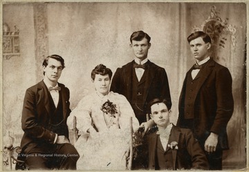 'Miss Ella Neuzum(Taylor County), Mr. Ceorder (Barbour County), Mr. Benson (Barbour County), Mrs. Dawson(Harrison County) and Mr. Ladwig (Harrison County) 