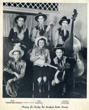 Bob, Chief Red Hawk, Joe, Shirley, Harry, Johnnie.