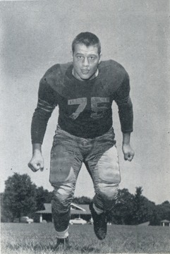 Sam Huff of Edna Gas, West Virginia played for the Mountaineers from 1952 to 1955, earning All-American honors in 1955.