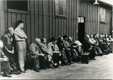 L to R: Tim Young; Clyde Shorter; Onva Gill; Kyle Davis; Ed Harris; unidentified; Joe Meadows; Ote Gill; Carl Edwards; Charlie Harvey; Raymond Shorter; A. C. Via; Clifford Harvey; Emmett Shirley; Charles Turner; Erskine Richmond; Bob Richmond; Basil Martin; Noah Richmond; Roy Snidow; Bill Richards; Howard Harford; Dempsey Plumley; Talmadge Reed; Paul York; Jack Breen; Jake Bennett; Wendell Bowles; Delmer Thurman Parker; Dewey Lester