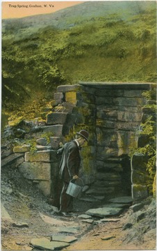 Colored postcard photograph. See back of the original image for correspondence. 