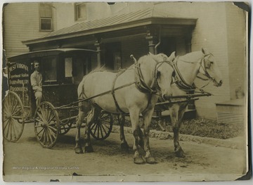 Photo of Howard Osberg inside the carriage.