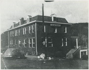 Exterior of the community building. 