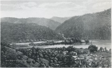 View of the New and Greenbrier Rivers and looking up Madams Creek.