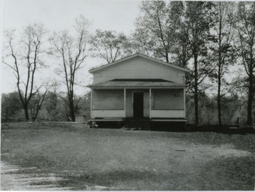 Looking at the building's exterior from across the lawn. 