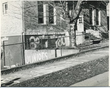 Sidewalk view of the building located on Ballengee Street. 