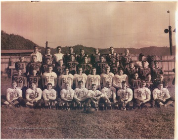 The freshman boys pose for their team pictures. Subject unidentified. 