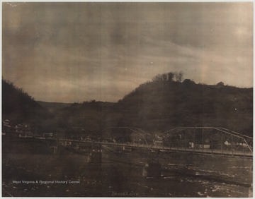 Looking from Hinton, W. Va. to the small town of Brooklin.