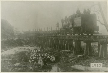 This image is part of the Thompson Family of Canaan Valley Collection. The Thompson family played a large role in the timber industry of Tucker County during the 1800s, and later prospered in the region as farmers, business owners, and prominent members of the Canaan Valley community.