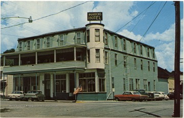 The business was established in 1899.This image is part of the Thompson Family of Canaan Valley Collection. The Thompson family played a large role in the timber industry of Tucker County during the 1800s, and later prospered in the region as farmers, business owners, and prominent members of the Canaan Valley community.