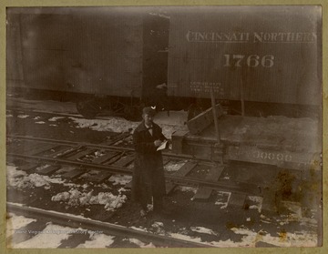 This image is part of the Thompson Family of Canaan Valley Collection. The Thompson family played a large role in the timber industry of Tucker County during the 1800s, and later prospered in the region as farmers, business owners, and prominent members of the Canaan Valley community.